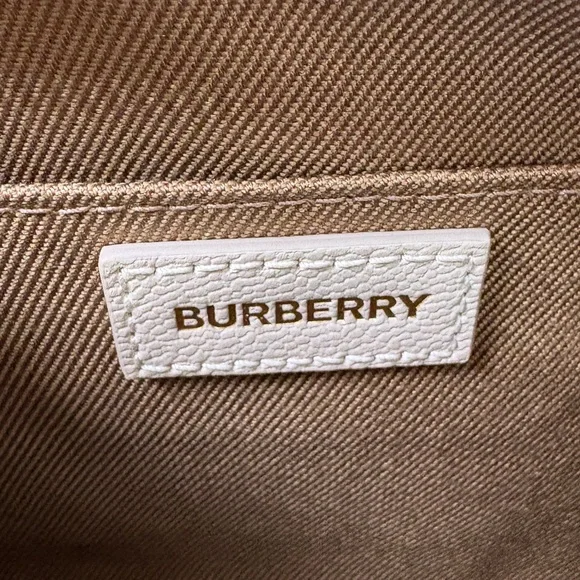 Burberry Women's Checkered Crossbody Bag limestone - Picture 5 of 8